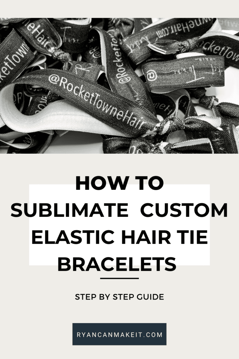 How to Sublimate and Make Custom Elastic Hair Tie Bracelets!